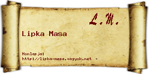 Lipka Masa névjegykártya